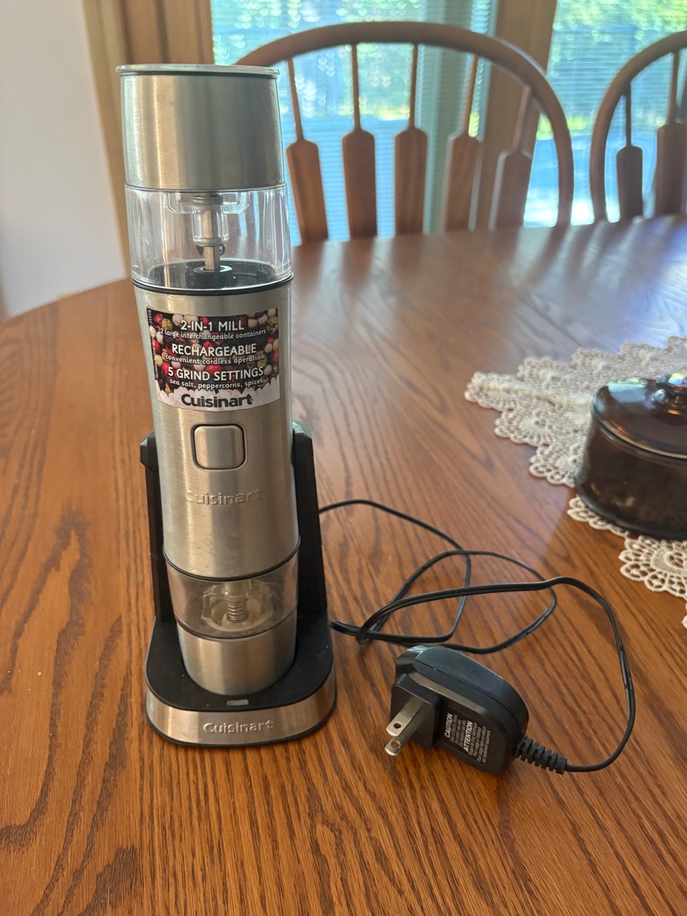 🤍Cuisinart Salt, Pepper & Spice Mill with Charging Base🤍